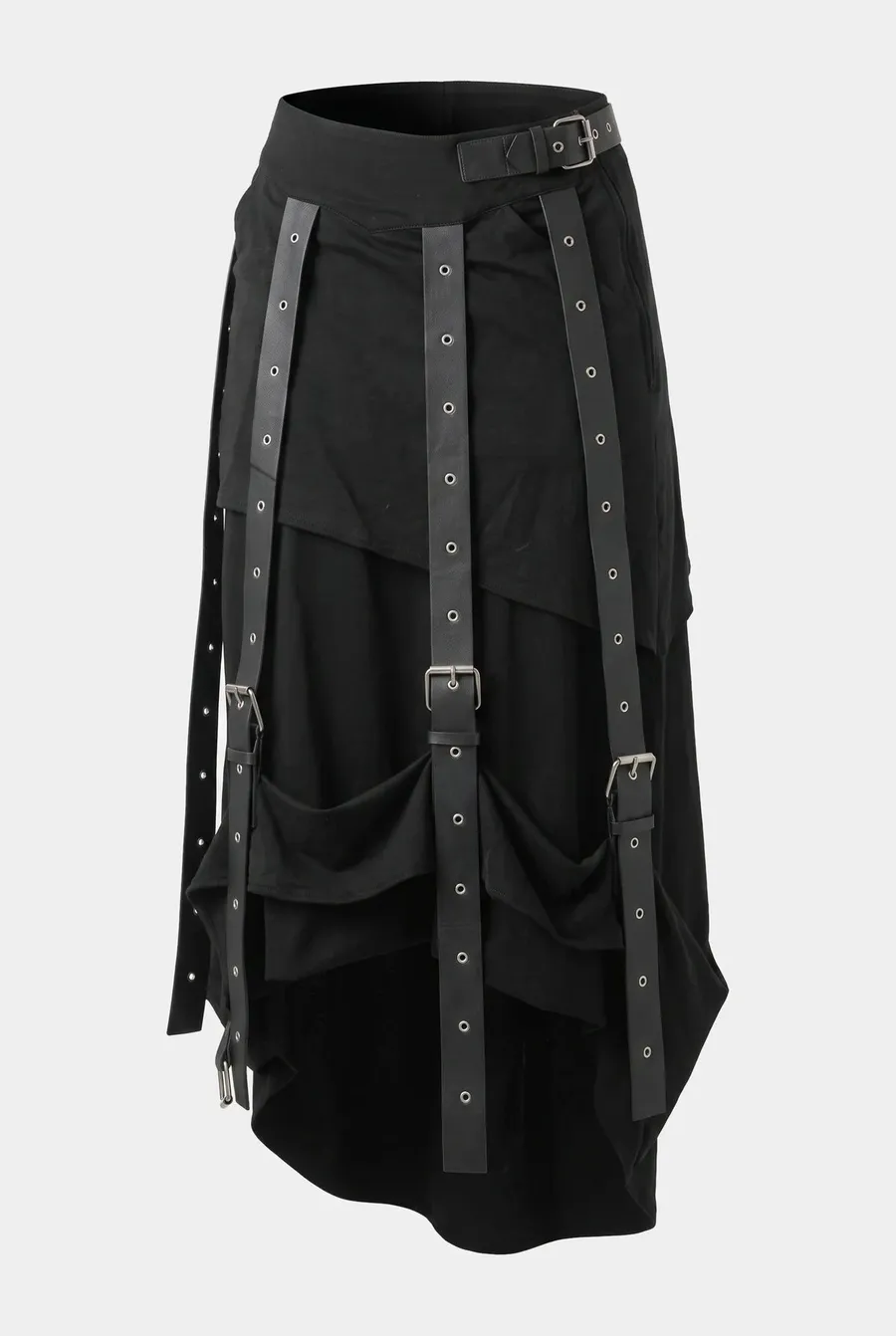 Heavy Jersey Skirt — the delivered AI-generated ghost-mannequin packshot