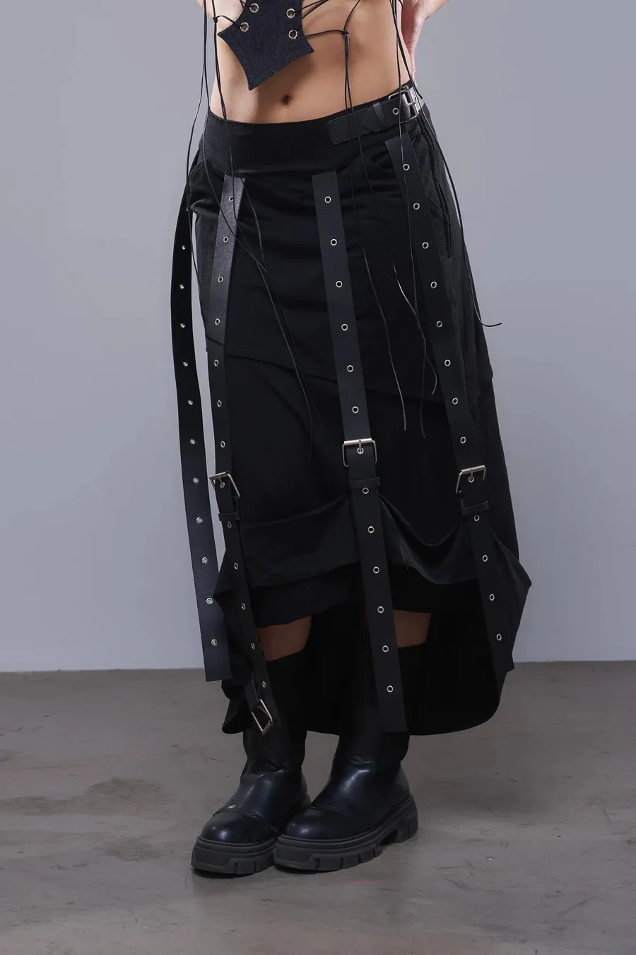 Heavy Jersey Skirt — the existing on-model photo used as source
